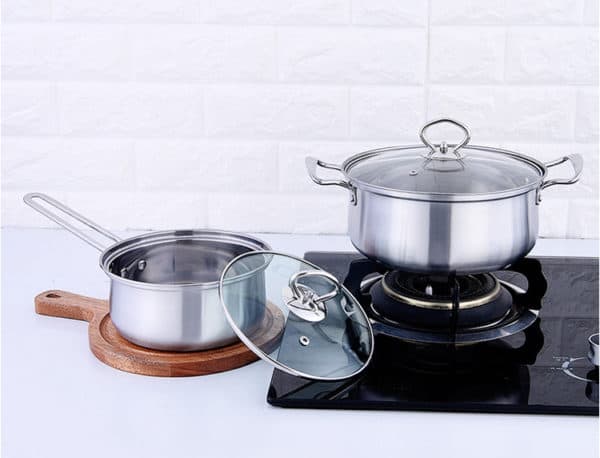 stainless steel induction pan set wholesale SC0703