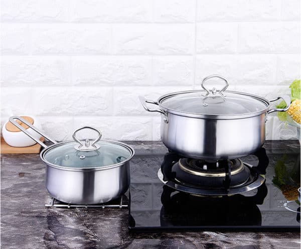 stainless steel induction pan set wholesale SC0703