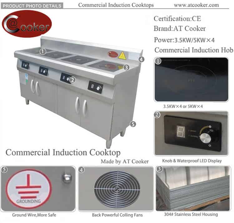 Induction Griddle /Induction Grill-Marker Griddle, Commercial induction  cooker, induction cooker, Modular kitchen systems