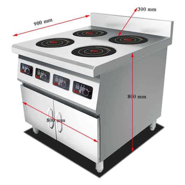 Stainless Steel, 3500W Electric Induction Griddle, Single Zone 18″ Wide –  DEI Equipment