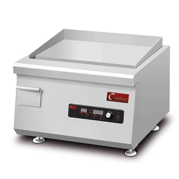 Stainless Steel, 3500W Electric Induction Griddle, Single Zone 18″ Wide –  DEI Equipment